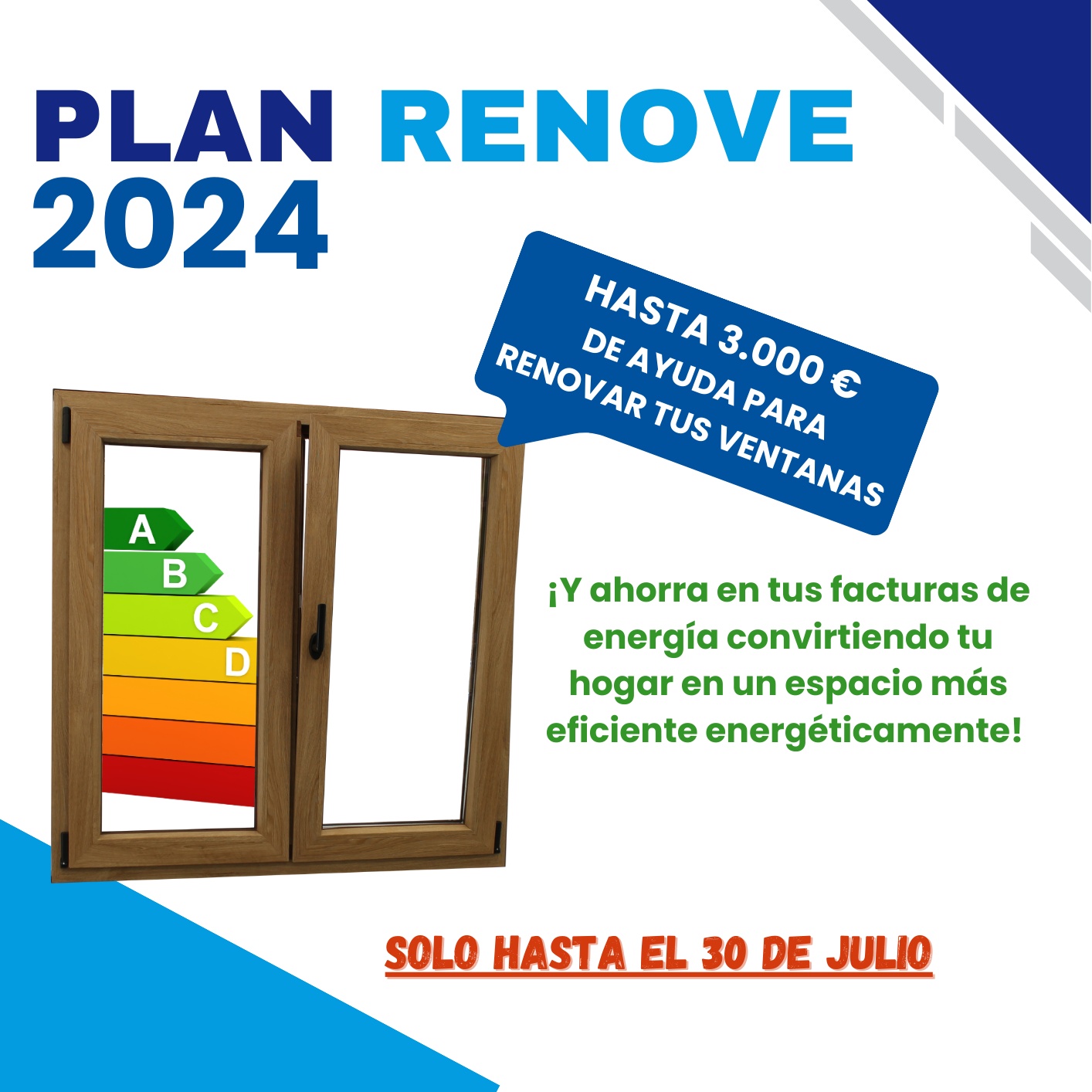 Plan renove subvención ventanas 2024